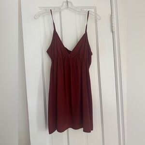Burgundy Sleeveless top / dress